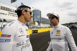 Robert Wickens (CAN) Mercedes-AMG Team HWA, Mercedes-AMG C63 DTM and António Félix da Costa (POR) BMW Team Schnitzer, BMW M4 DTM. 24.09.2016, DTM Round 8, Hungaroring, Hungary, Saturday, Race 1.