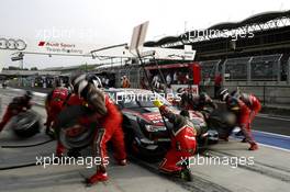 Pit stop Adrien Tambay (FRA) Audi Sport Team Rosberg, Audi RS 5 DTM. 25.09.2016, DTM Round 8, Hungaroring, Hungary, Sunday, Race.