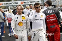 Augusto Farfus (BRA) BMW Team MTEK, BMW M4 DTM and Bruno Spengler (CAN) BMW Team MTEK, BMW M4 DTM. 25.09.2016, DTM Round 8, Hungaroring, Hungary, Sunday, Race.