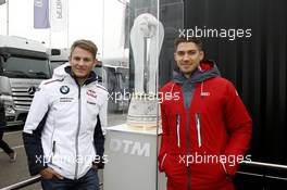 Marco Wittmann (GER) BMW Team RMG, BMW M4 DTM and Edoardo Mortara (ITA) Audi Sport Team Abt Sportsline, Audi RS 5 DTM. 14.10.2016, DTM Round 9, Hockenheimring, Germany, Friday, Free Practice.