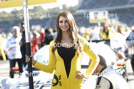 Grid girl of Robert Wickens (CAN) Mercedes-AMG Team HWA, Mercedes-AMG C63 DTM. 16.10.2016, DTM Round 9, Hockenheimring, Germany, Sunday, Race 2.