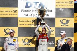 Podium: Racw winner Edoardo Mortara (ITA) Audi Sport Team Abt Sportsline, Audi RS 5 DTM; second place Christian Vietoris (GER) Mercedes-AMG Team Mücke, Mercedes-AMG C63 DTM; third place Paul Di Resta (GBR) Mercedes-AMG Team HWA, Mercedes-AMG C63 DTM. 16.10.2016, DTM Round 9, Hockenheimring, Germany, Sunday, Race 2.