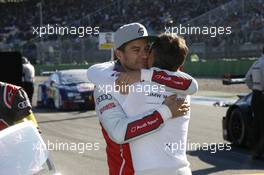 Timo Scheider (GER) Audi Sport Team Phoenix, Audi RS 5 DTM and Timo Glock (GER) BMW Team RMG, BMW M4 DTM. 16.10.2016, DTM Round 9, Hockenheimring, Germany, Sunday, Race 2.