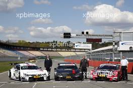 Jens Marquardt (GER) BMW Motorsport Director; Ullrich Fritz (GER) Team Principal Mercedes-AMG HWA; Dieter Gass (GER) Head of DTM Audi Sport. 08.04.2015, DTM Media Day, Hockenheimring, Germany.