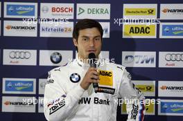 Press Conference, Bruno Spengler (CAN) BMW Team MTEK BMW M4 DTM. 08.04.2015, DTM Media Day, Hockenheimring, Germany.