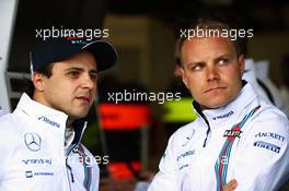 (L to R): Felipe Massa (BRA) Williams with team mate Valtteri Bottas (FIN) Williams. 18.03.2016. Formula 1 World Championship, Rd 1, Australian Grand Prix, Albert Park, Melbourne, Australia, Practice Day.