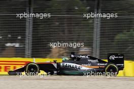 Nico Hulkenberg (GER) Sahara Force India F1 VJM09. 18.03.2016. Formula 1 World Championship, Rd 1, Australian Grand Prix, Albert Park, Melbourne, Australia, Practice Day.