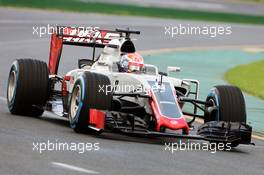 Romain Grosjean (FRA) Haas F1 Team VF-16. 18.03.2016. Formula 1 World Championship, Rd 1, Australian Grand Prix, Albert Park, Melbourne, Australia, Practice Day.