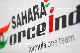 Sahara Force India F1 Team logo. 18.03.2016. Formula 1 World Championship, Rd 1, Australian Grand Prix, Albert Park, Melbourne, Australia, Practice Day.