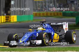 Marcus Ericsson (SWE) Sauber C35. 18.03.2016. Formula 1 World Championship, Rd 1, Australian Grand Prix, Albert Park, Melbourne, Australia, Practice Day.