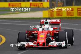 Sebastian Vettel (GER) Ferrari SF16-H. 18.03.2016. Formula 1 World Championship, Rd 1, Australian Grand Prix, Albert Park, Melbourne, Australia, Practice Day.