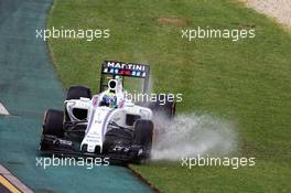 Felipe Massa (BRA) Williams FW38 runs wide. 18.03.2016. Formula 1 World Championship, Rd 1, Australian Grand Prix, Albert Park, Melbourne, Australia, Practice Day.