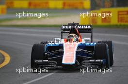 Pascal Wehrlein (GER) Manor Racing MRT05. 18.03.2016. Formula 1 World Championship, Rd 1, Australian Grand Prix, Albert Park, Melbourne, Australia, Practice Day.