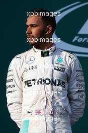 2nd place Lewis Hamilton (GBR) Mercedes AMG F1 W07 . 20.03.2016. Formula 1 World Championship, Rd 1, Australian Grand Prix, Albert Park, Melbourne, Australia, Race Day.