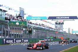 Kimi Raikkonen (FIN) Ferrari SF16-H. 20.03.2016. Formula 1 World Championship, Rd 1, Australian Grand Prix, Albert Park, Melbourne, Australia, Race Day.
