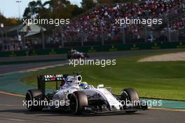 Felipe Massa (BRA) Williams FW38. 20.03.2016. Formula 1 World Championship, Rd 1, Australian Grand Prix, Albert Park, Melbourne, Australia, Race Day.