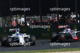 Felipe Massa (BRA), Williams F1 Team and Felipe Massa (BRA), Williams F1 Team  20.03.2016. Formula 1 World Championship, Rd 1, Australian Grand Prix, Albert Park, Melbourne, Australia, Race Day.