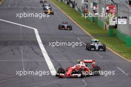 Kimi Raikkonen (FIN) Ferrari SF16-H. 20.03.2016. Formula 1 World Championship, Rd 1, Australian Grand Prix, Albert Park, Melbourne, Australia, Race Day.