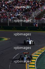 Nico Hulkenberg (GER) Sahara Force India F1 VJM09. 20.03.2016. Formula 1 World Championship, Rd 1, Australian Grand Prix, Albert Park, Melbourne, Australia, Race Day.