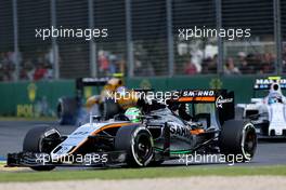 Nico Hulkenberg (GER), Sahara Force India  20.03.2016. Formula 1 World Championship, Rd 1, Australian Grand Prix, Albert Park, Melbourne, Australia, Race Day.