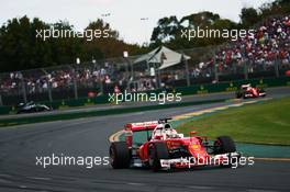 Sebastian Vettel (GER) Ferrari SF16-H. 20.03.2016. Formula 1 World Championship, Rd 1, Australian Grand Prix, Albert Park, Melbourne, Australia, Race Day.