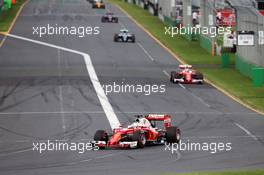 Sebastian Vettel (GER) Ferrari SF16-H. 20.03.2016. Formula 1 World Championship, Rd 1, Australian Grand Prix, Albert Park, Melbourne, Australia, Race Day.