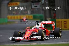 Sebastian Vettel (GER), Scuderia Ferrari  19.03.2016. Formula 1 World Championship, Rd 1, Australian Grand Prix, Albert Park, Melbourne, Australia, Qualifying Day.