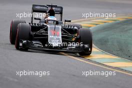Fernando Alonso (ESP), McLaren Honda  19.03.2016. Formula 1 World Championship, Rd 1, Australian Grand Prix, Albert Park, Melbourne, Australia, Qualifying Day.