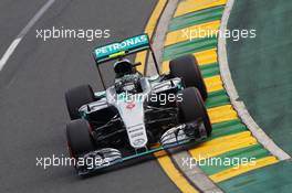 Nico Rosberg (GER) Mercedes AMG F1 W07 Hybrid. 19.03.2016. Formula 1 World Championship, Rd 1, Australian Grand Prix, Albert Park, Melbourne, Australia, Qualifying Day.