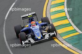 Felipe Nasr (BRA) Sauber C35. 19.03.2016. Formula 1 World Championship, Rd 1, Australian Grand Prix, Albert Park, Melbourne, Australia, Qualifying Day.