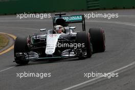 Lewis Hamilton (GBR), Mercedes AMG F1 Team  19.03.2016. Formula 1 World Championship, Rd 1, Australian Grand Prix, Albert Park, Melbourne, Australia, Qualifying Day.