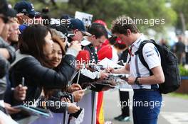 Rob Smedley (GBR) Williams Head of Vehicle Performance signs autographs for the fans. 19.03.2016. Formula 1 World Championship, Rd 1, Australian Grand Prix, Albert Park, Melbourne, Australia, Qualifying Day.