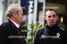 (L to R): Jerome Stoll (FRA) Renault Sport F1 President with Cyril Abiteboul (FRA) Renault Sport F1 Managing Director. 19.03.2016. Formula 1 World Championship, Rd 1, Australian Grand Prix, Albert Park, Melbourne, Australia, Qualifying Day.
