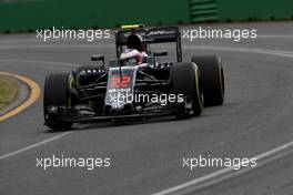 Jenson Button (GBR), McLaren Honda  19.03.2016. Formula 1 World Championship, Rd 1, Australian Grand Prix, Albert Park, Melbourne, Australia, Qualifying Day.