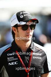 Sergio Perez (MEX) Sahara Force India F1. 20.03.2016. Formula 1 World Championship, Rd 1, Australian Grand Prix, Albert Park, Melbourne, Australia, Race Day.