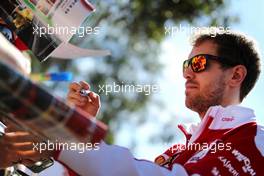 Sebastian Vettel (GER), Scuderia Ferrari  20.03.2016. Formula 1 World Championship, Rd 1, Australian Grand Prix, Albert Park, Melbourne, Australia, Race Day.