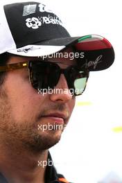 Sergio Perez (MEX), Sahara Force India  17.03.2016. Formula 1 World Championship, Rd 1, Australian Grand Prix, Albert Park, Melbourne, Australia, Preparation Day.