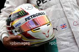 Helmet of Lewis Hamilton (GBR), Mercedes AMG F1 Team  17.03.2016. Formula 1 World Championship, Rd 1, Australian Grand Prix, Albert Park, Melbourne, Australia, Preparation Day.