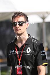 Jolyon Palmer (GBR) Renault Sport F1 Team. 17.03.2016. Formula 1 World Championship, Rd 1, Australian Grand Prix, Albert Park, Melbourne, Australia, Preparation Day.