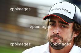 Fernando Alonso (ESP) McLaren. 17.03.2016. Formula 1 World Championship, Rd 1, Australian Grand Prix, Albert Park, Melbourne, Australia, Preparation Day.