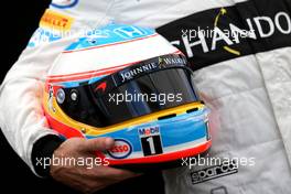 Fernando Alonso (ESP), McLaren Honda  17.03.2016. Formula 1 World Championship, Rd 1, Australian Grand Prix, Albert Park, Melbourne, Australia, Preparation Day.