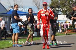 Kimi Raikkonen (FIN) Ferrari. 17.03.2016. Formula 1 World Championship, Rd 1, Australian Grand Prix, Albert Park, Melbourne, Australia, Preparation Day.