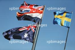 Flags. 17.03.2016. Formula 1 World Championship, Rd 1, Australian Grand Prix, Albert Park, Melbourne, Australia, Preparation Day.