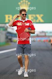 Sebastian Vettel (GER) Ferrari walks the circuit. 16.03.2016. Formula 1 World Championship, Rd 1, Australian Grand Prix, Albert Park, Melbourne, Australia, Preparation Day.