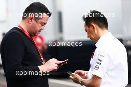 Eric Boullier (FRA) McLaren Racing Director (Left). 01.07.2016. Formula 1 World Championship, Rd 9, Austrian Grand Prix, Spielberg, Austria, Practice Day.