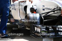 Williams FW38 brake. 01.07.2016. Formula 1 World Championship, Rd 9, Austrian Grand Prix, Spielberg, Austria, Practice Day.