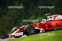 Kimi Raikkonen (FIN) Ferrari SF16-H. 01.07.2016. Formula 1 World Championship, Rd 9, Austrian Grand Prix, Spielberg, Austria, Practice Day.