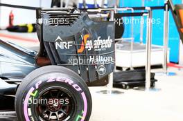 McLaren MP4-31 rear wing end plate. 01.07.2016. Formula 1 World Championship, Rd 9, Austrian Grand Prix, Spielberg, Austria, Practice Day.
