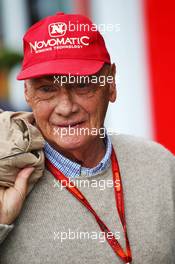 Niki Lauda (AUT) Mercedes Non-Executive Chairman. 01.07.2016. Formula 1 World Championship, Rd 9, Austrian Grand Prix, Spielberg, Austria, Practice Day.