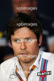 Rob Smedley (GBR) Williams Head of Vehicle Performance in the FIA Press Conference. 01.07.2016. Formula 1 World Championship, Rd 9, Austrian Grand Prix, Spielberg, Austria, Practice Day.